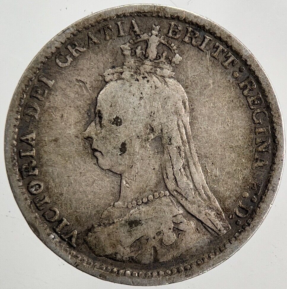 1889 Victoria Threepence Silver Coin | Collectable Grade