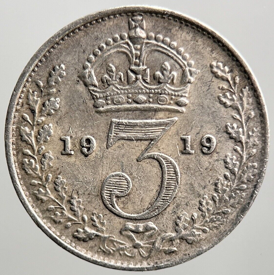 1919 George V Threepence Silver Coin | Fine Collectable Grade | a2729