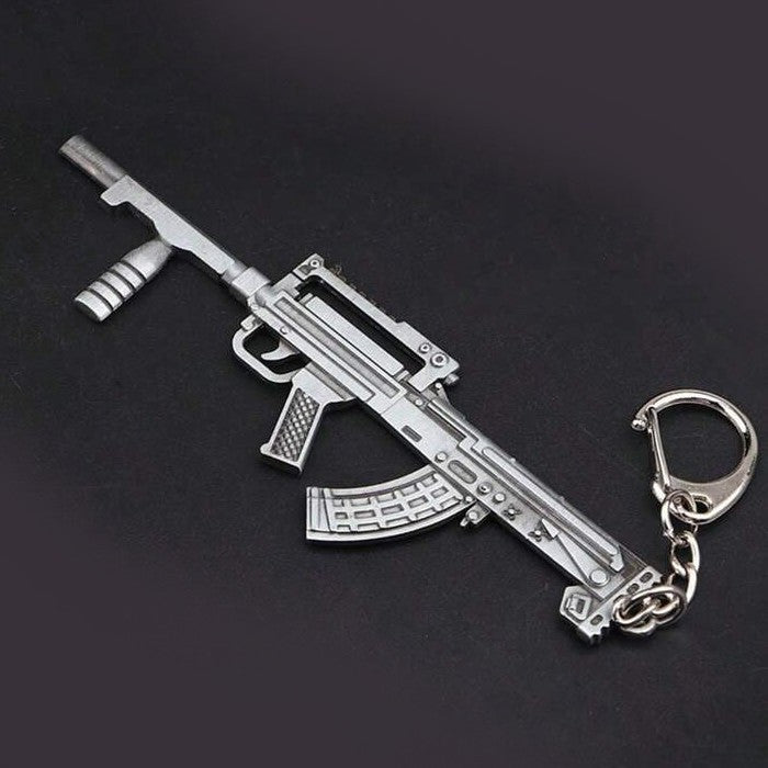 Mini Metal Russian Assault Rifle Keyring Premium Keychain Gift UK