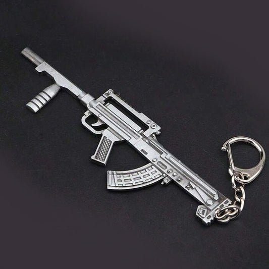 Mini Metal Russian Assault Rifle Keyring Premium Keychain Gift UK