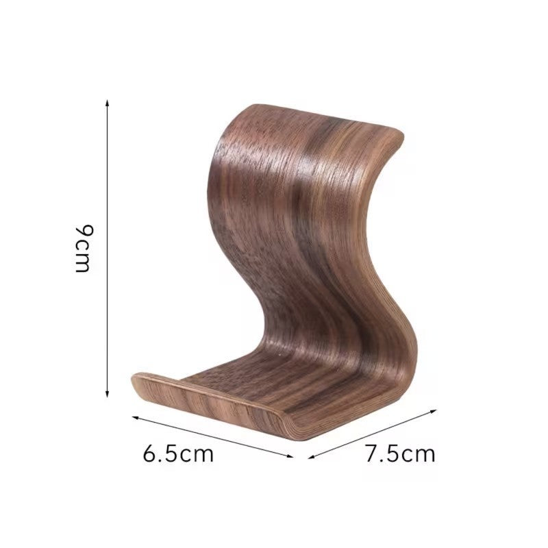 Walnut Colour iPhone Phone Tablet iPad Samsung Galaxy Solid Wood Angle Stand