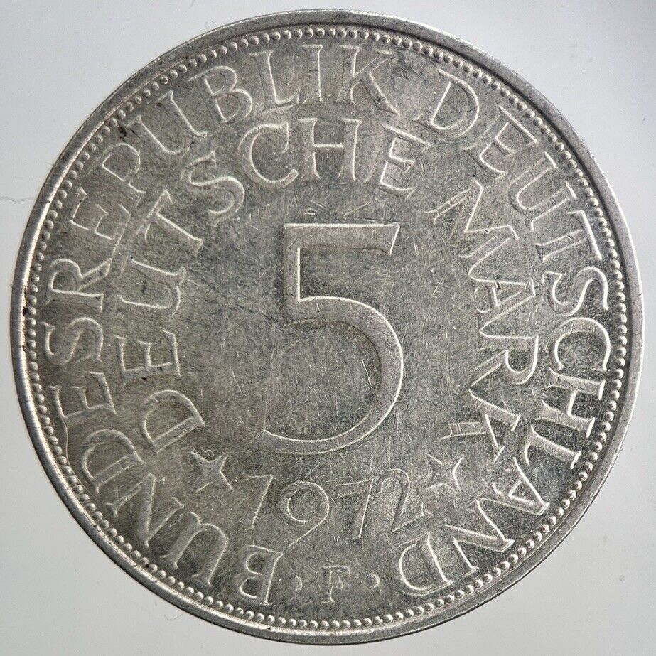 1972 Germany 5 Mark Silver Coin | Very High Grade | a6472