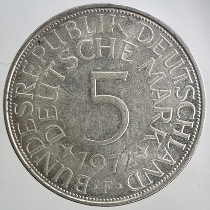 1972 Germany 5 Mark Silver Coin | Very High Grade | a6472