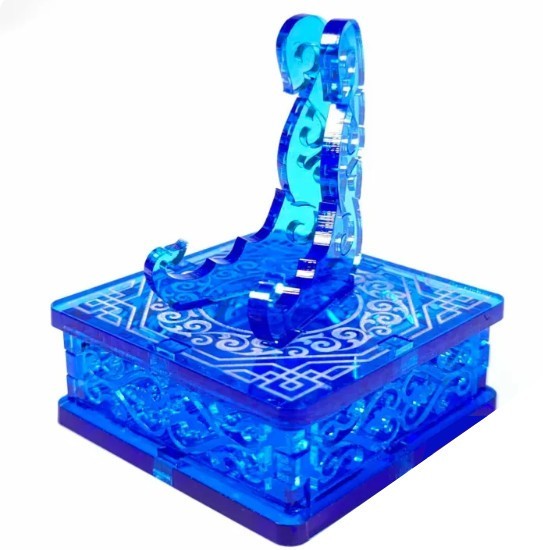 Clear Blue 1oz Silver or Gold Coins / Amulet / Medal Display Stand