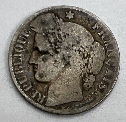 1882 - A 50 Centimes France Silver Coin | Fair Grade