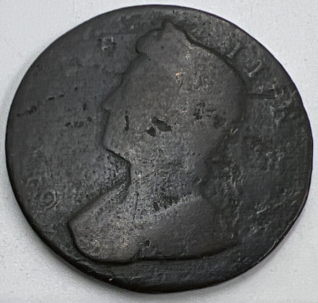 1753 George II Half - Penny | British Copper Coin | Fair Collectable Grade
