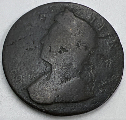 1753 George II Half - Penny | British Copper Coin | Fair Collectable Grade