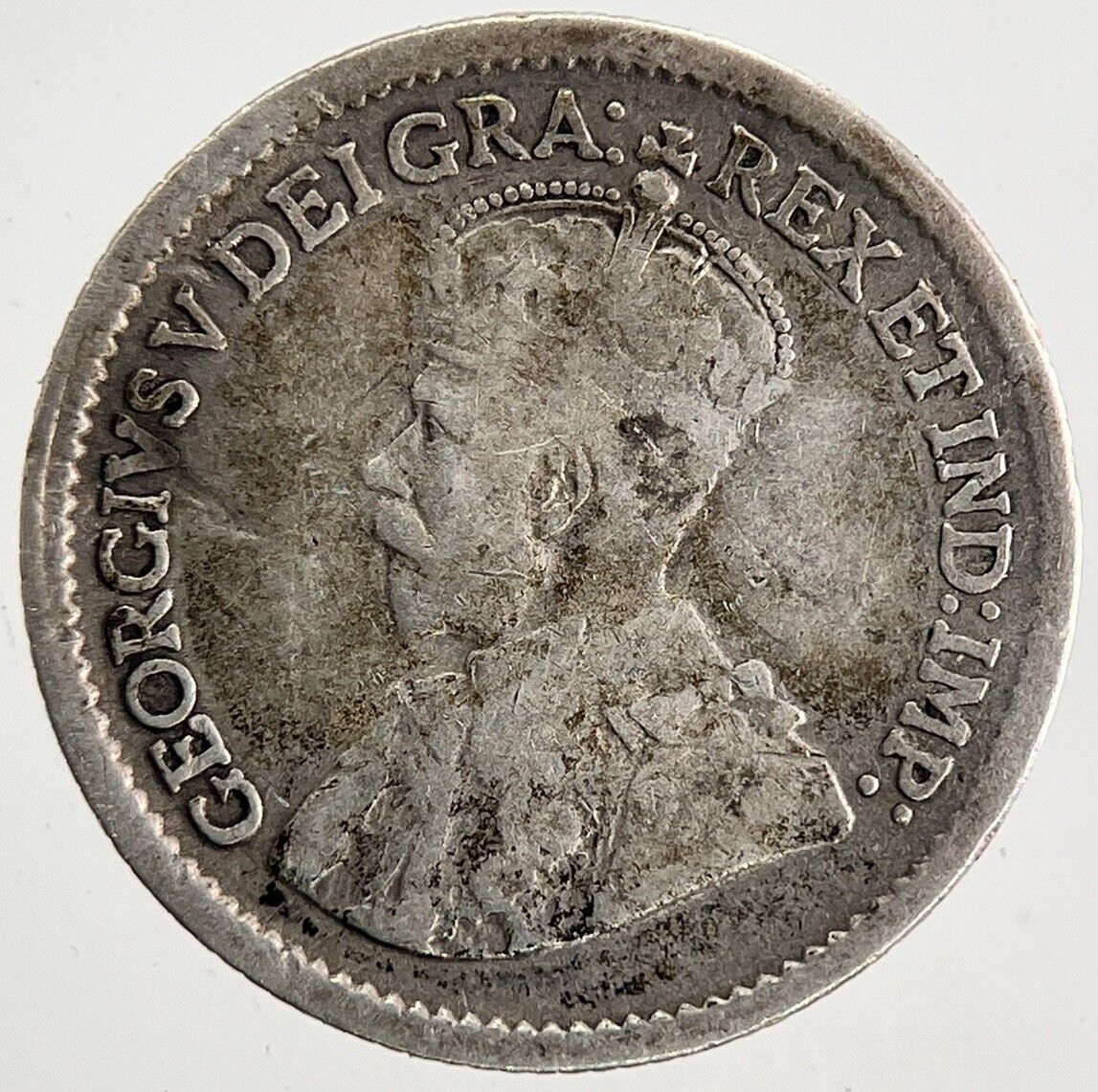 1917 Canada 5 Cents Silver Coin | Fine Collectable Grade