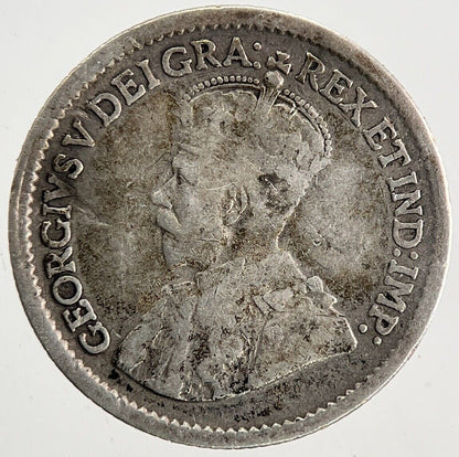 1917 Canada 5 Cents Silver Coin | Fine Collectable Grade