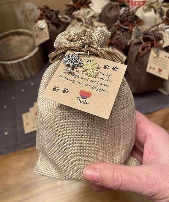 5pcs 16cm x 13cm Drawstring Burlap Gift Coin or Dice Storage Pouch Sack Bag