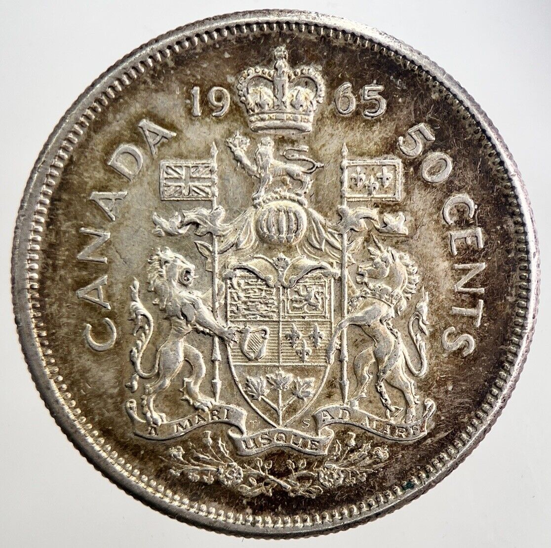 1965 Canada 50 Cents Silver Coin | Very High Grade