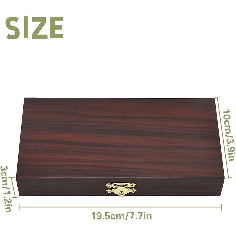 Secure Wooden Wood Money Storage Box - Cash Currency Banknotes Coins Organiser