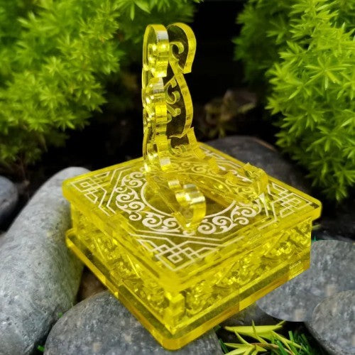 Clear Yellow 1oz Silver or Gold Coins / Amulet / Medal Display Stand
