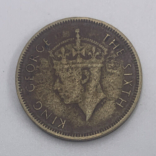 1950 Hong Kong 10 Cents | Hong Kong Coin | George IV | Fair Grade | a421