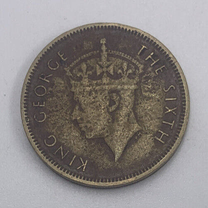 1950 Hong Kong 10 Cents | Hong Kong Coin | George IV | Fair Grade | a421