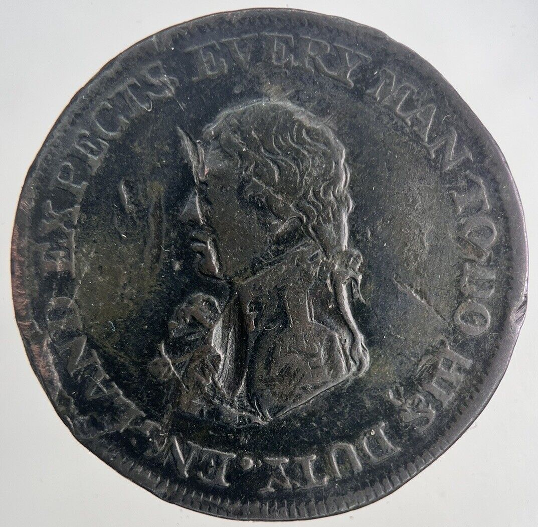 1811 Norfolk Row Sheffield Half-Penny Token Coin | Collectable Grade | a6824