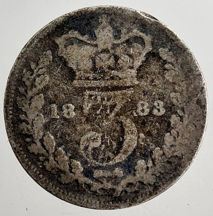 1883 Victoria Threepence Silver Coin | Collectable Grade | a8689