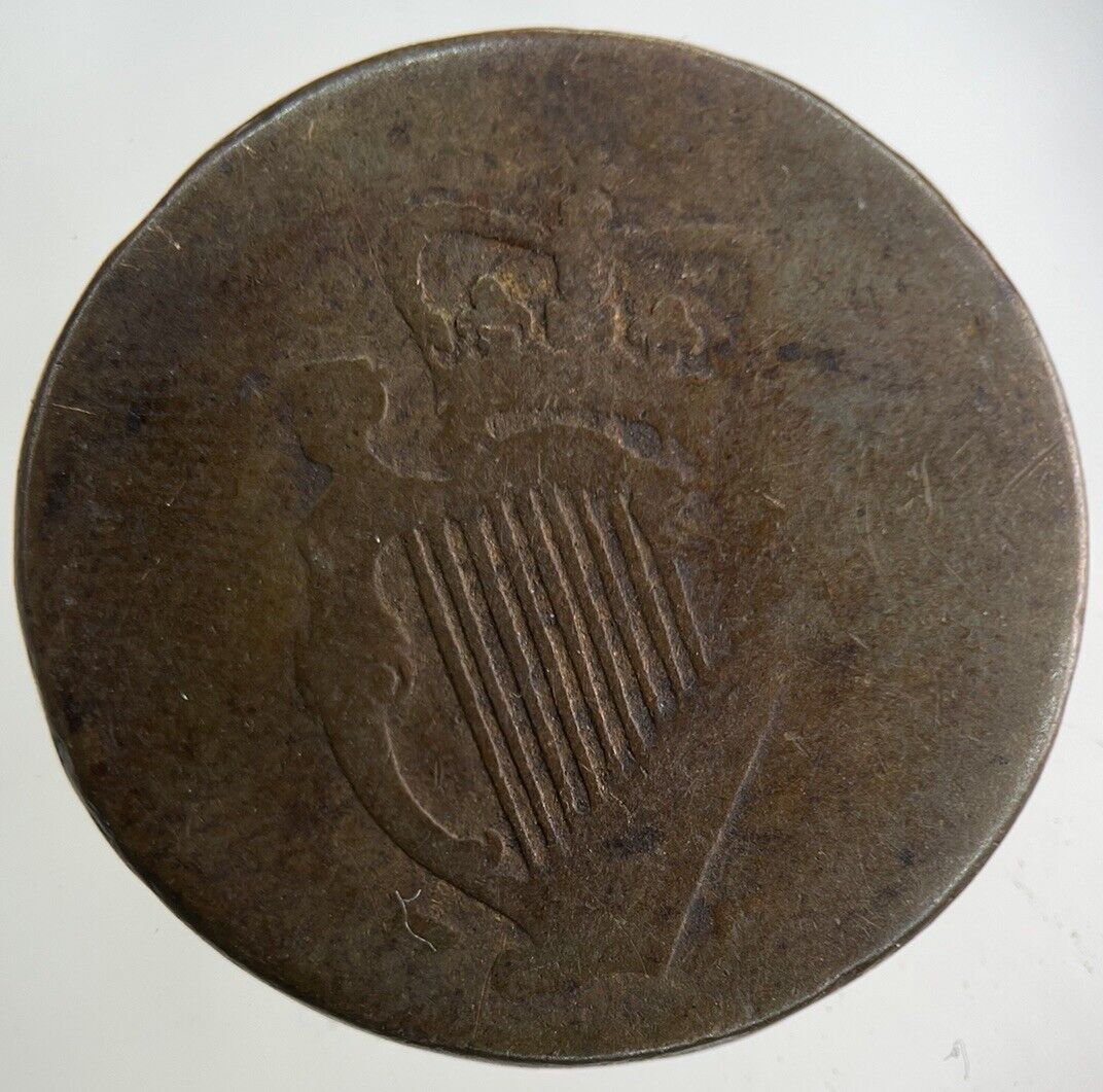 1776 Irish Half-Penny Coin | Fair Grade