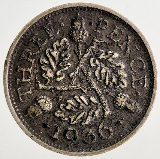 1936 George V Threepence Silver Coin | Fine Collectable Grade | a6934