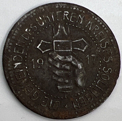1917 WW1 50 Pfennig Coin Emergency Money | Germany Coin Collectable Grade