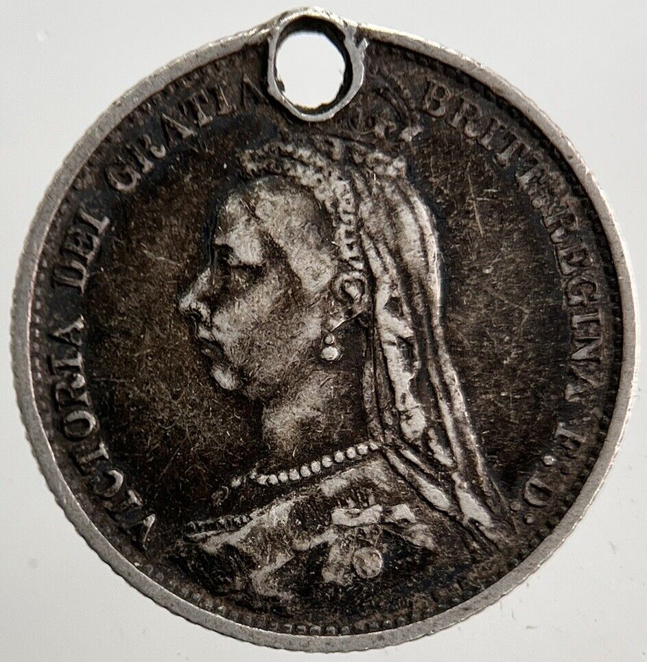 1887 Victoria Sixpence Silver Coin | Very High Grade | a5353