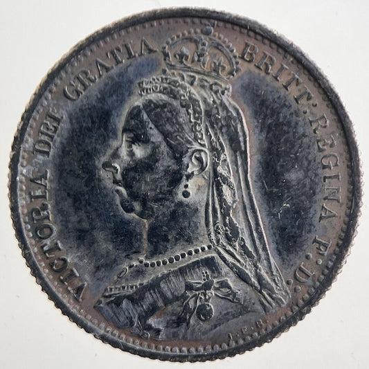 1887 Victoria Sixpence Silver Coin | Very High Grade