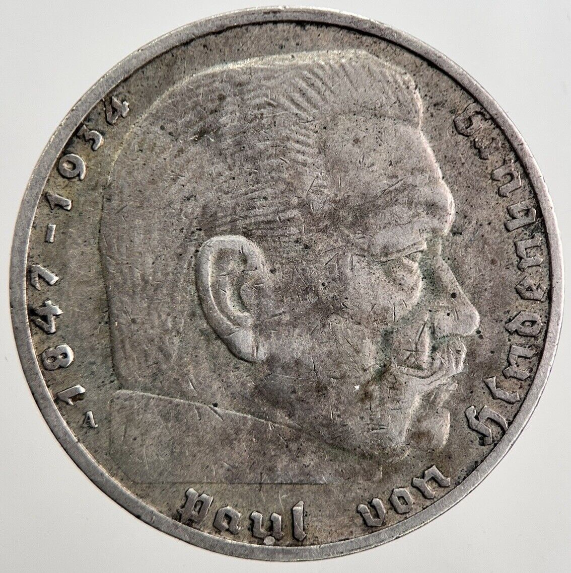 1937-A Germany Nazi 2 Mark Silver Coin | Very High Grade