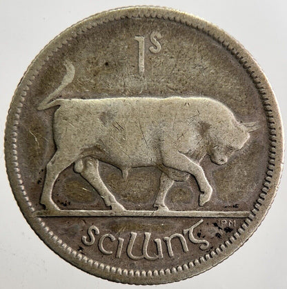 1928 Irish Shilling 1s Bull Silver Coin | Collectable Grade | a7369