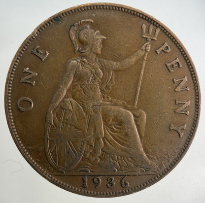 1936 George V One Penny Coin | Fine Collectable Grade