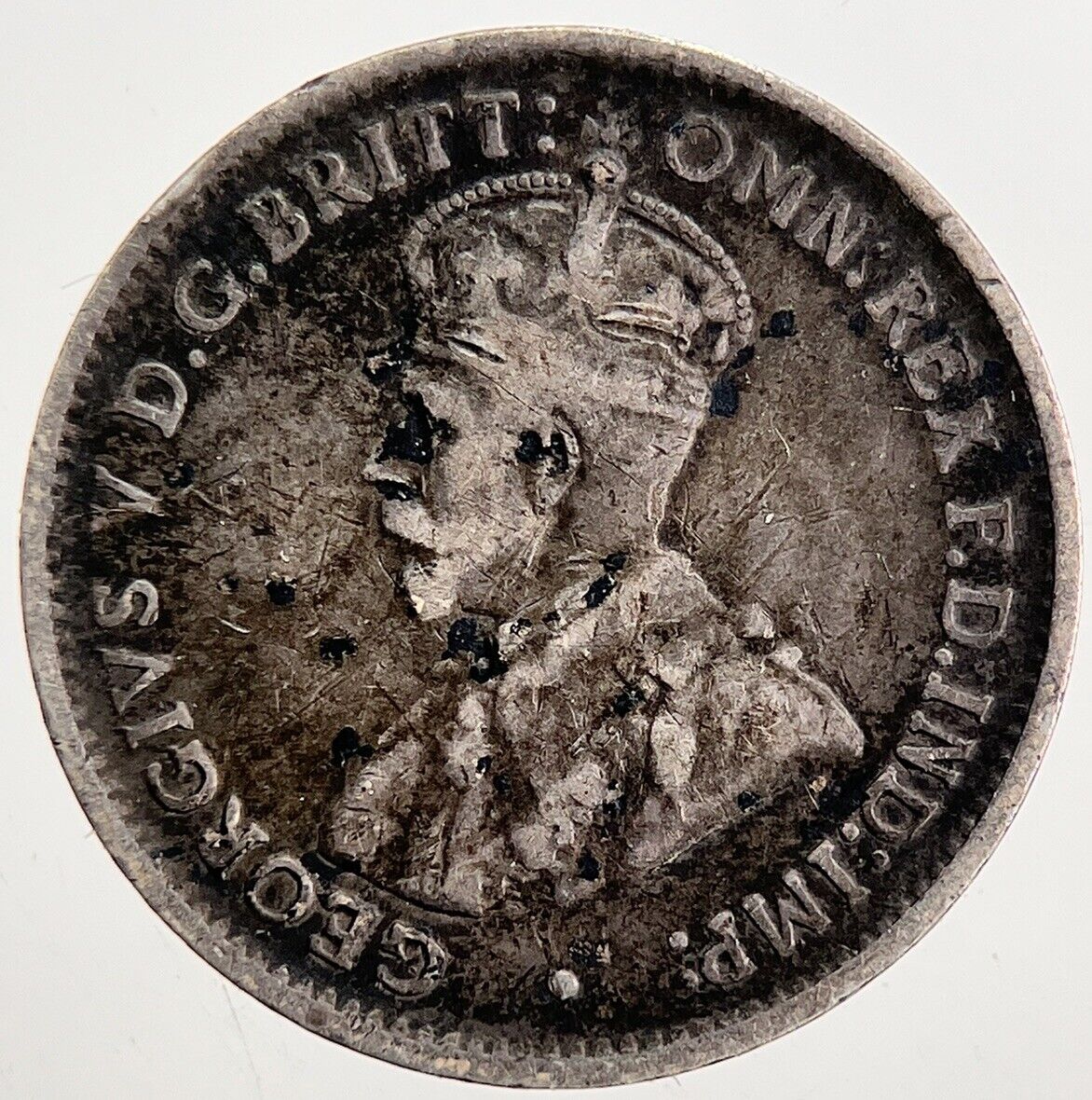 1918-M Australia Threepence Silver Coin | Fine Collectable Grade