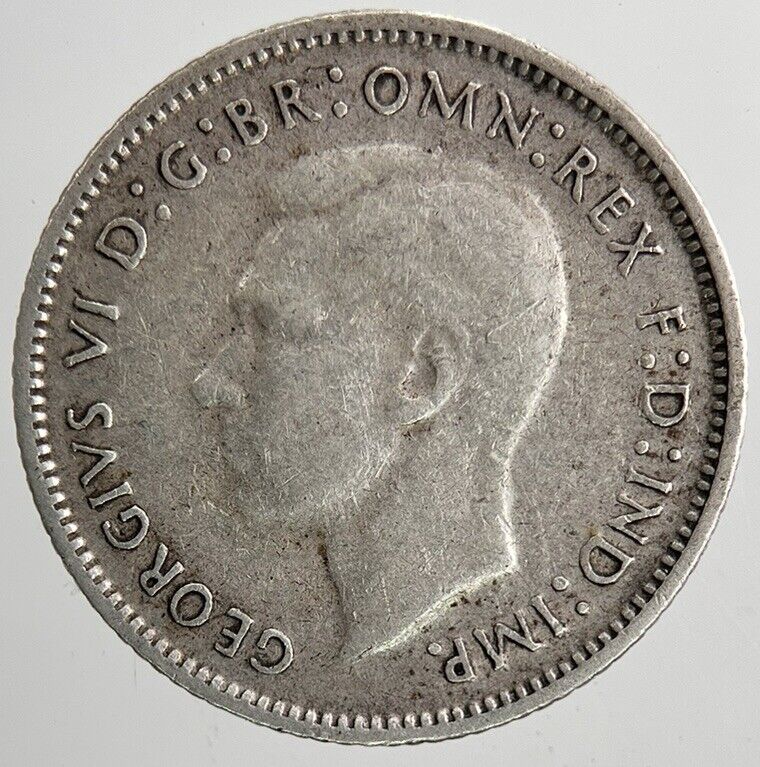 1945 Australia Sixpence Silver Coin | Fine Collectable Grade | a6443