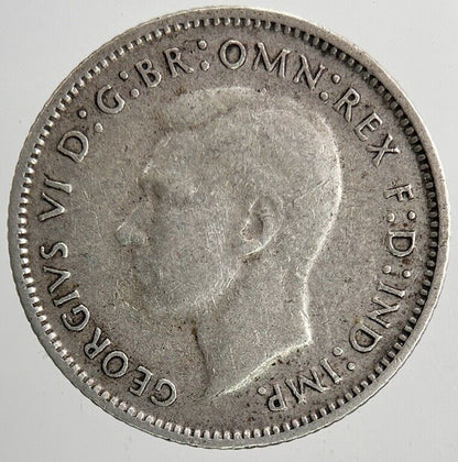 1945 Australia Sixpence Silver Coin | Fine Collectable Grade | a6443