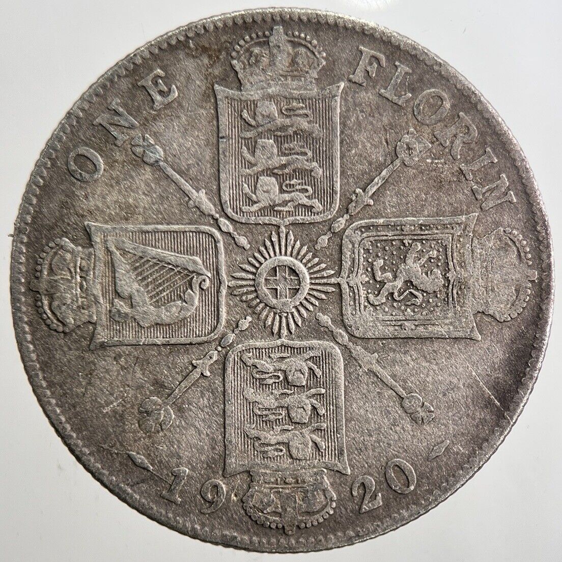 1920 George V Florin British Silver Coin | Collectable Grade | a5400