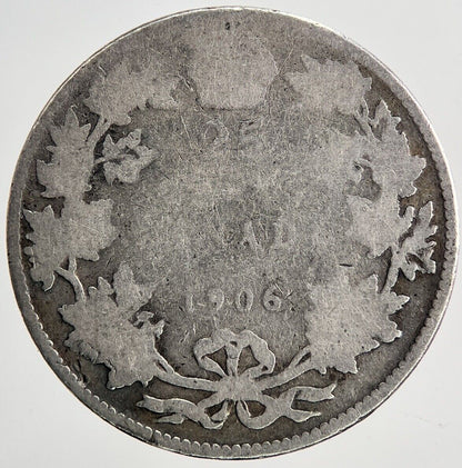 1906 Canada 25 Cents Silver Coin | Collectable Grade | a6392