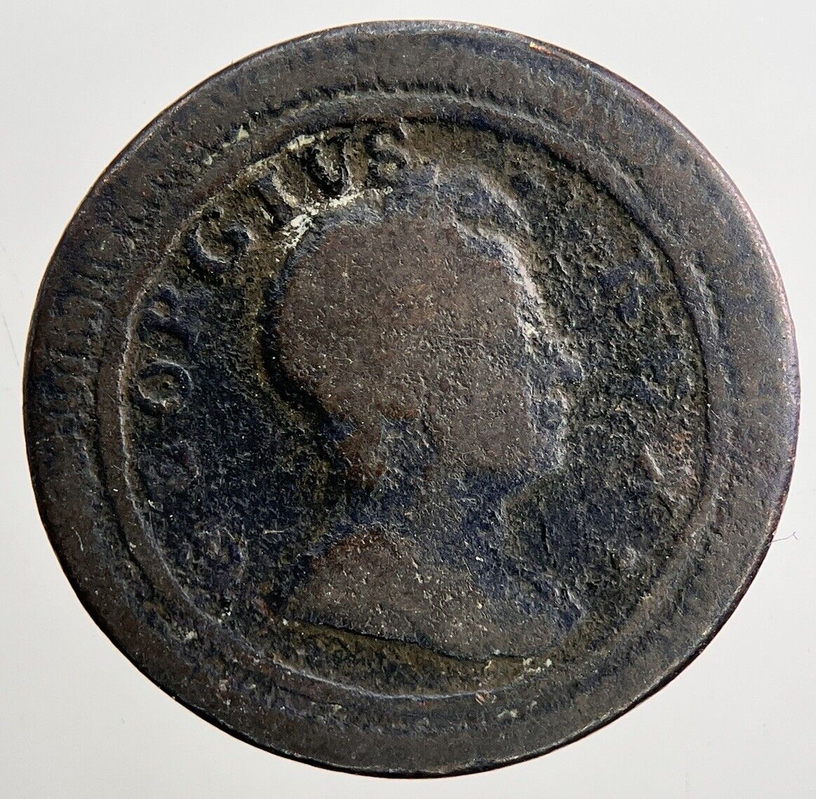 1719 George 1st I Farthing Coin | Collectable Grade