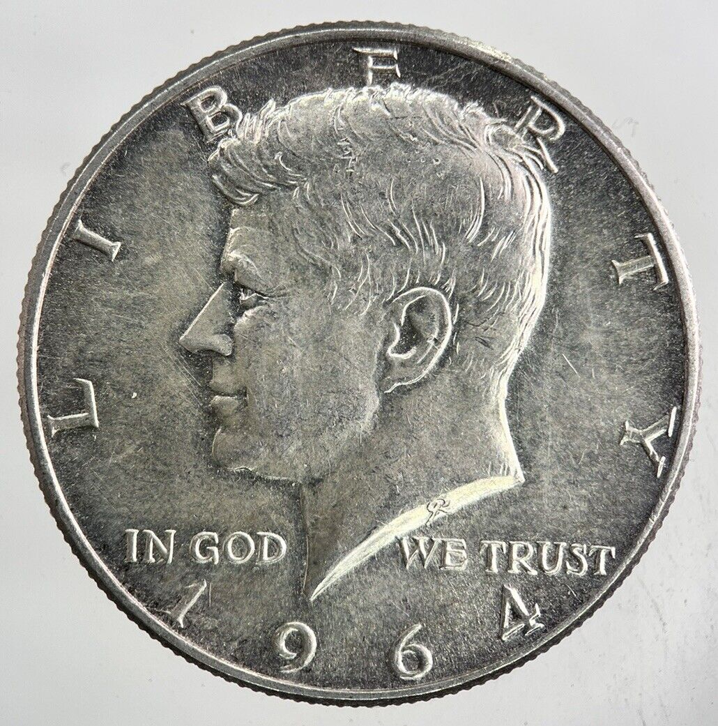 1964 US USA Kennedy Half Dollar Silver Coin | Very High Grade