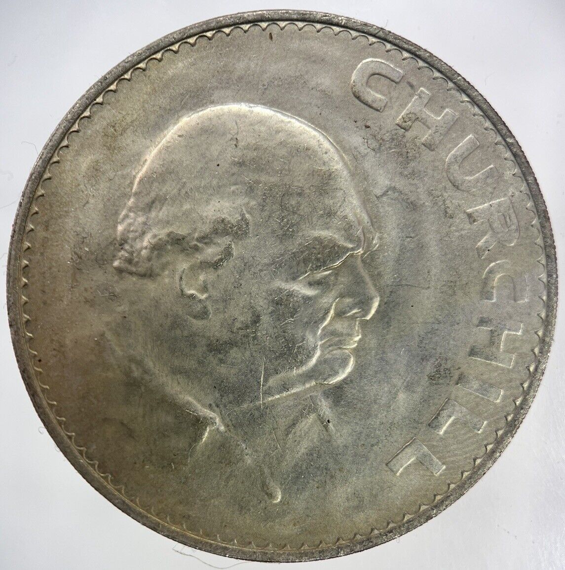1965 Elizabeth II 2nd Churchill Crown British Coin | Very High Grade | a1246