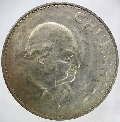 1965 Elizabeth II 2nd Churchill Crown British Coin | Very High Grade | a1246