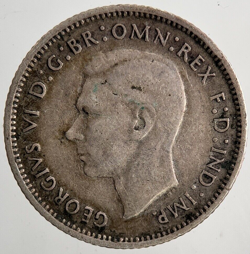 1939-M Australia Sixpence Silver Coin | Fine Collectable Grade | a6441