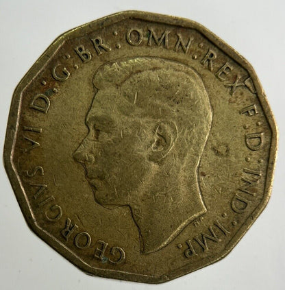 1943 George VI Brass Threepence Coin | Fine Collectable Grade