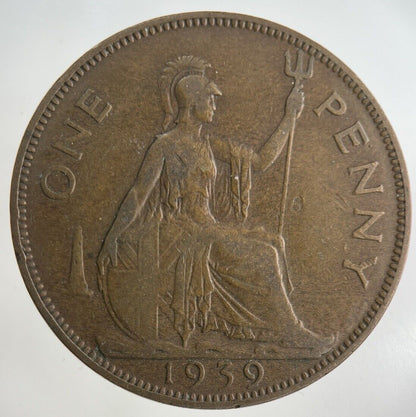 1939 George VI One Penny Coin | Fine Collectable Grade