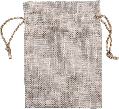 5pcs 16cm x 13cm Drawstring Burlap Gift Coin or Dice Storage Pouch Sack Bag