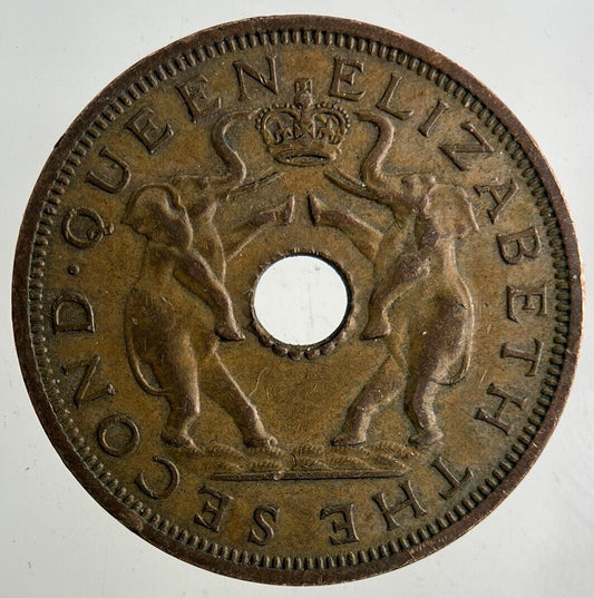 1962 Africa Rhodesia One Penny Coin | Fine Collectable Grade