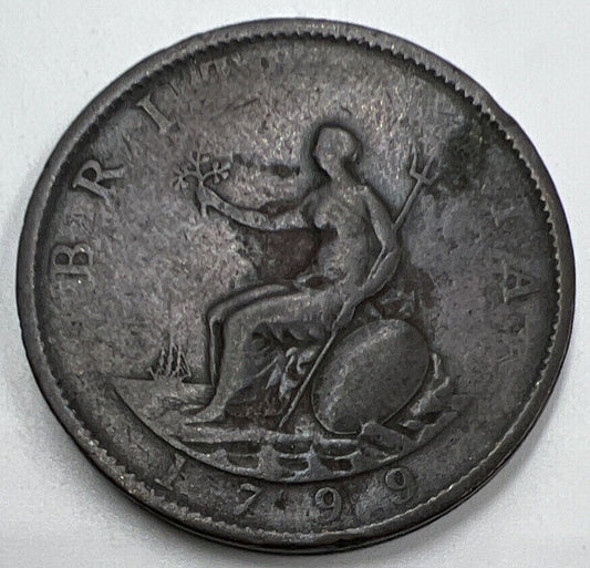 1799 George III Half - Penny | British Coin | Collectable Grade | a1436