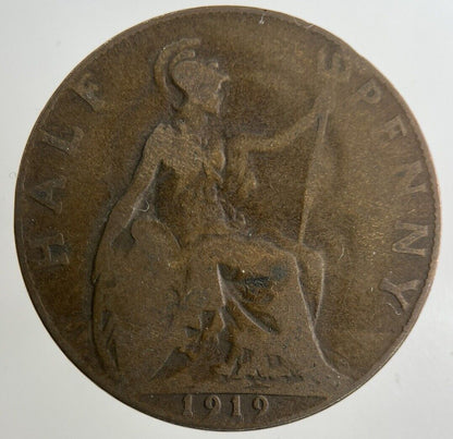 1919 George V Half-Penny Coin | Collectable Grade