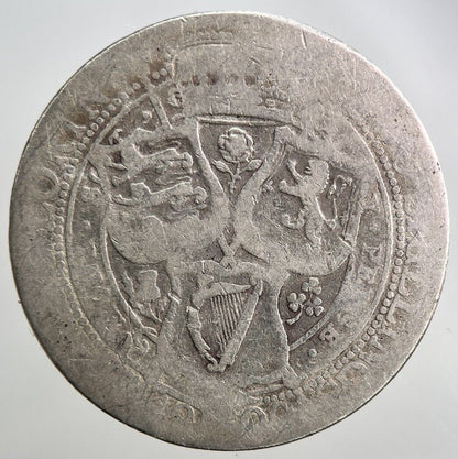 1900 British Victoria Florin Silver Coin | Worn Grade | a2805