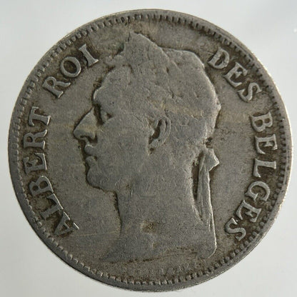 1923 Belgium Africa Congo 50 Centimes Coin | Collectable Grade