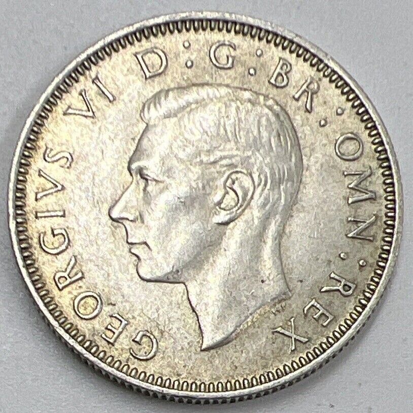 1945 Shilling | British Silver Coin | George VI | Extra Fine Grade