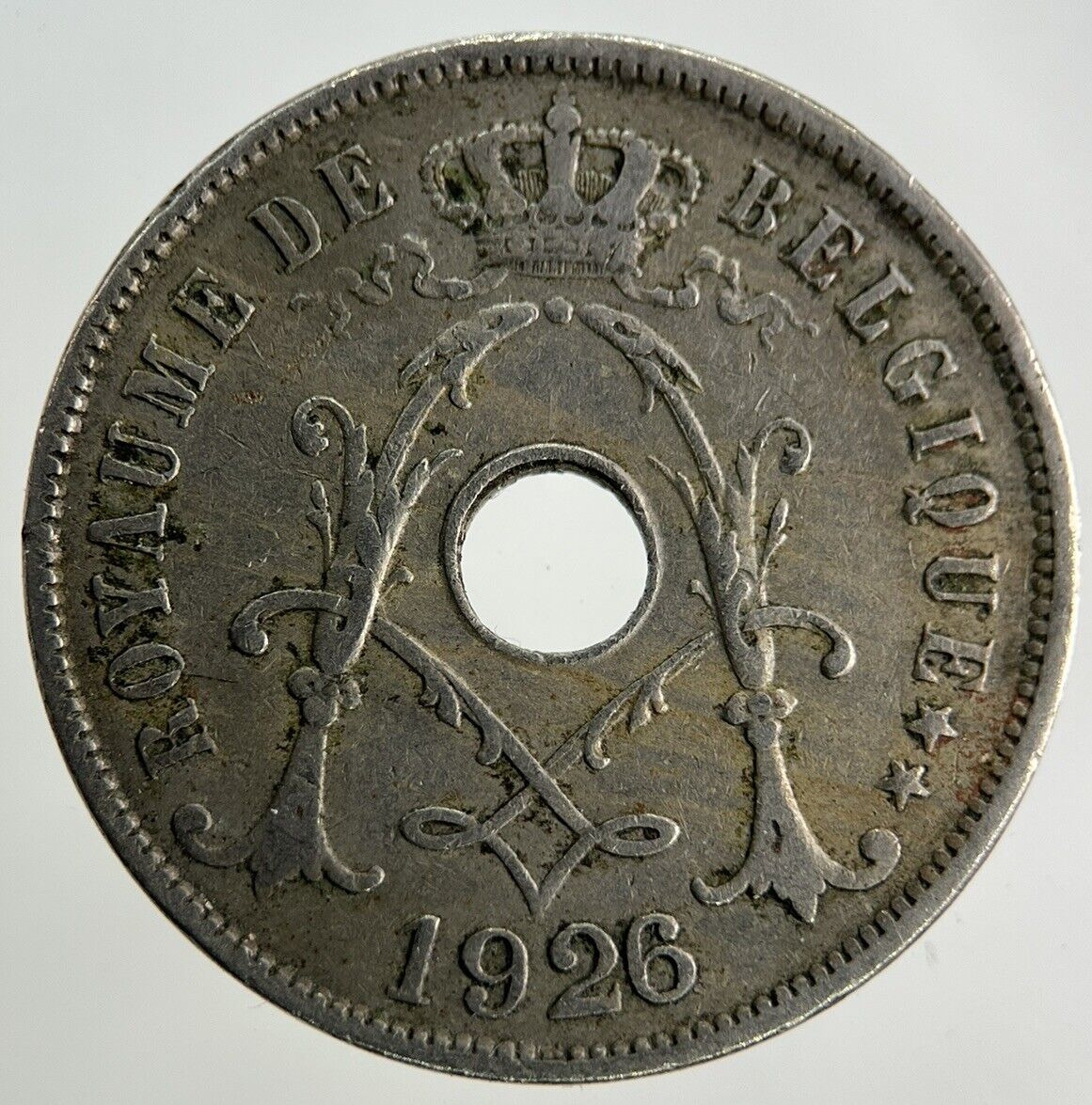 1926 Belgium 25 Centimes Coin | Fine Collectable Grade