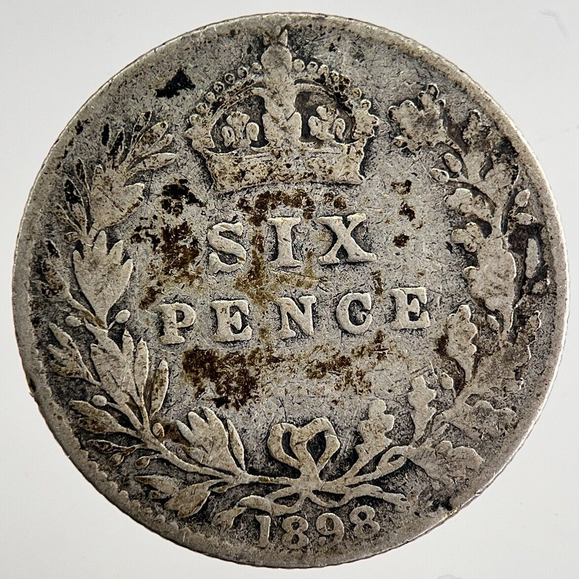 1898 Victoria Sixpence Silver Coin | Collectable Grade | a8505